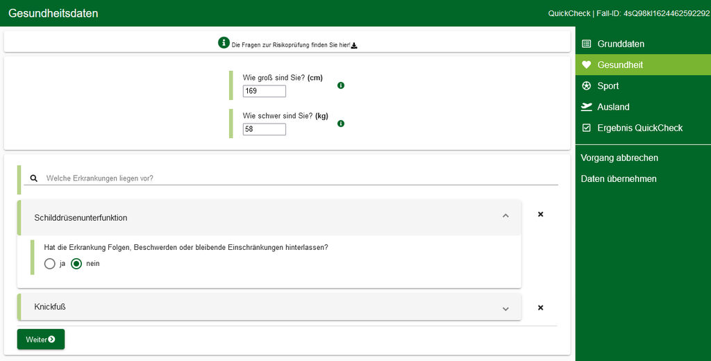 Risikovoranfrage-Berufsunfaehigkeitsversicherung-finanznet